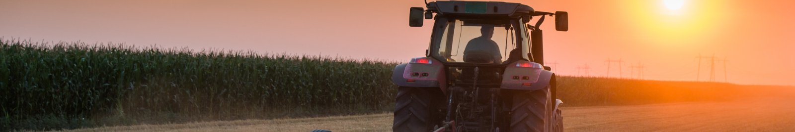 tractor driving on field